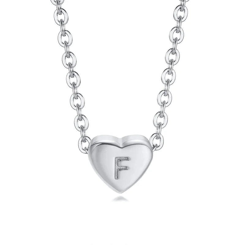 Minimalist Letter Titanium Steel Plating Pendant Necklace