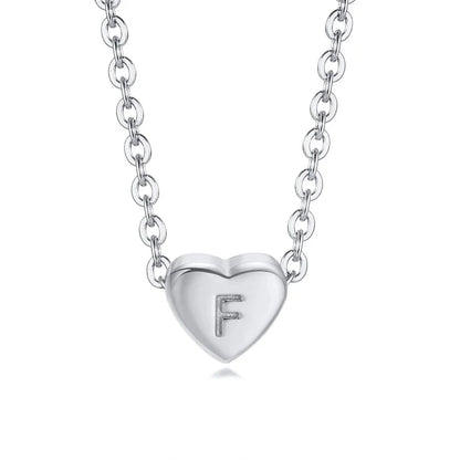 Minimalist Letter Titanium Steel Plating Pendant Necklace