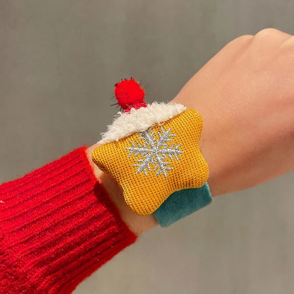 Christmas Cute Santa Claus Elk Alloy Fleece Cloth Tape Holiday Family Gathering Party Party Accessories