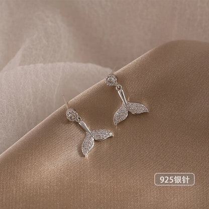 Minimalist Star Heart Shape Bow Knot Alloy Inlay Artificial Pearls Zircon Women\'s Earrings 1 Pair