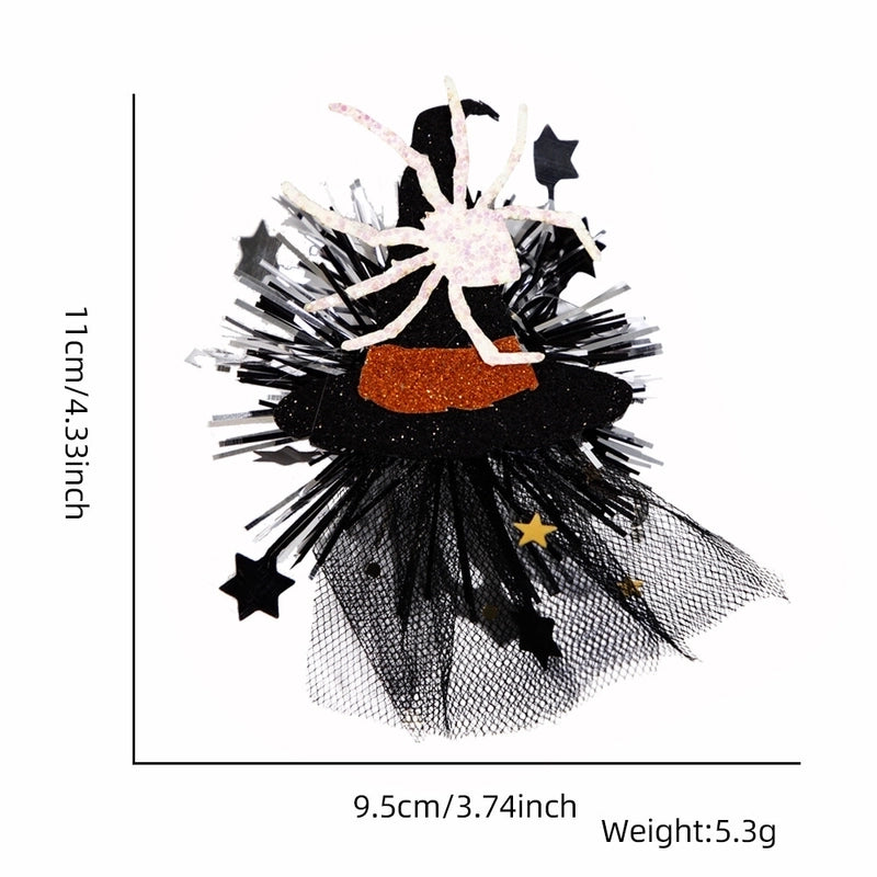 Halloween Gothic Women's Color Block Plastic Hair Clip