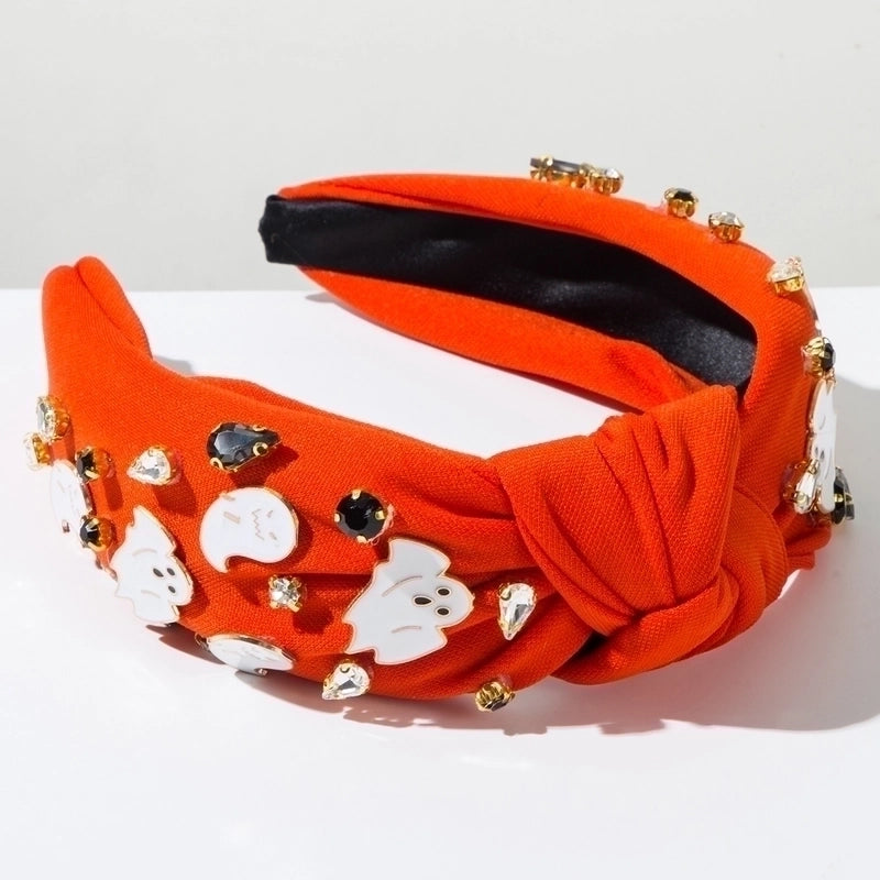 Halloween Funny Classic Style Women's Ghost Alloy Rhinestone Hair Band