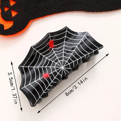 Halloween Minimalist Cool Style Women's Spider Spider Web Acetic Acid Sheets Hair Claws