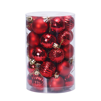 34 Christmas Ball Set 4cm Christmas Decoration Christmas Tree Decoration Balls Irregular Balls