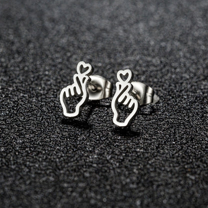 1 Pair Christmas Sweet Minimalist Snowflake Irregular Polishing Plating 304 Stainless Steel 18K Gold Plated Ear Studs