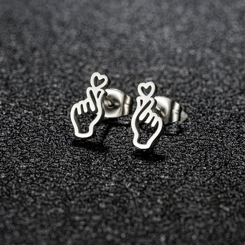 1 Pair Christmas Sweet Minimalist Snowflake Irregular Polishing Plating 304 Stainless Steel 18K Gold Plated Ear Studs