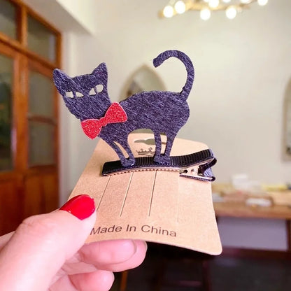 Halloween Cute Funny Unisex Pumpkin Bat Ghost Hair Clip