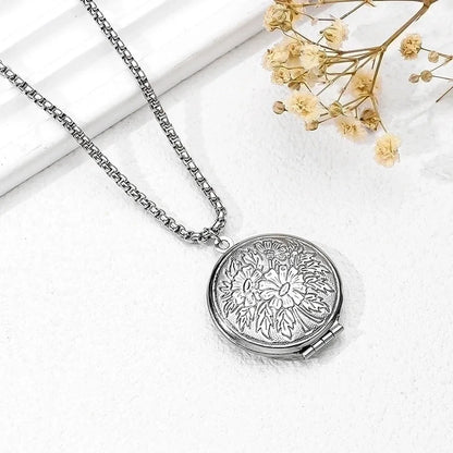 Vintage Style Classic Style Square Oval Heart Shape 304 Stainless Steel Plating Pendant Necklace