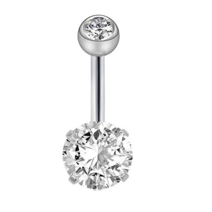 Minimalist Geometric Stainless Steel Plating Belly Ring 1 Piece