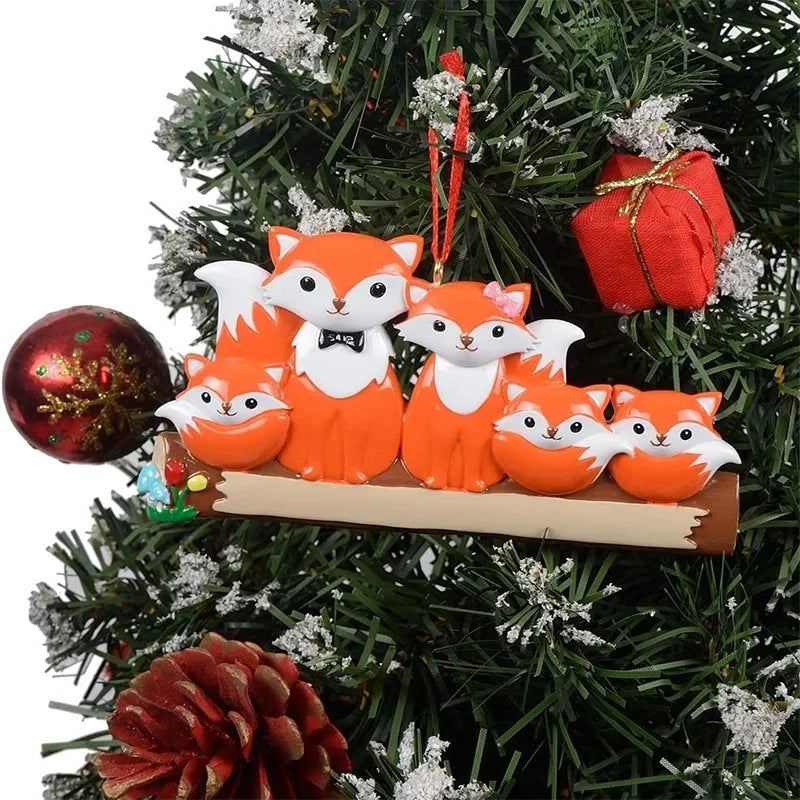Christmas Cartoon Style Bear Snowman Resin Indoor Party Festival Hanging Ornaments