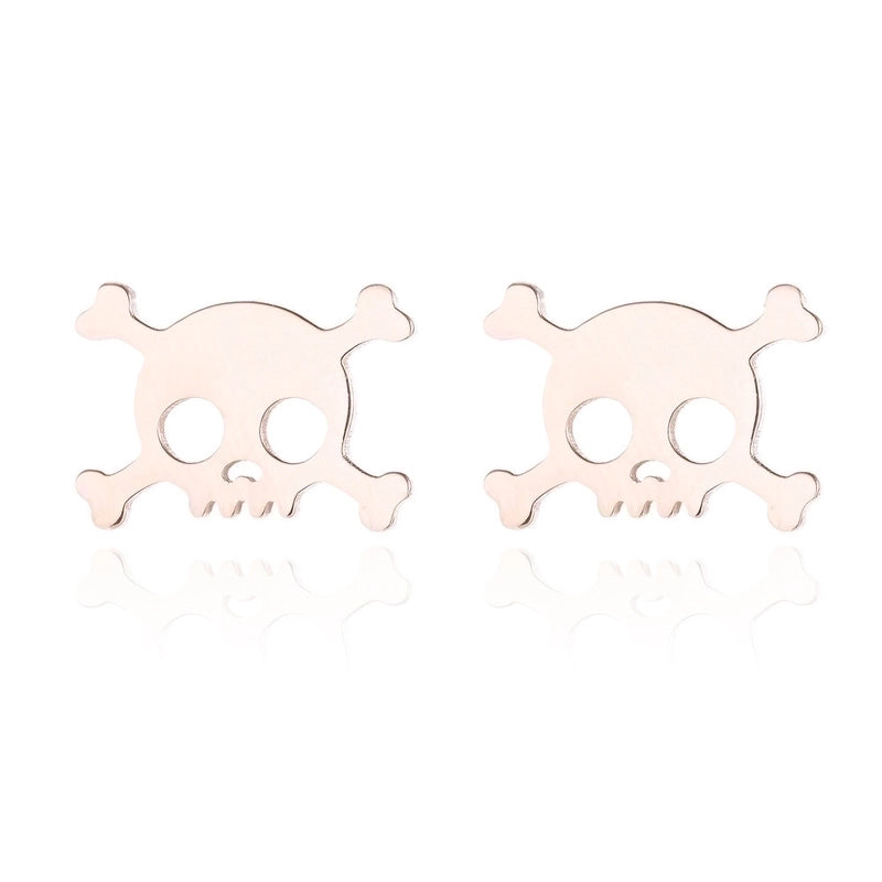 1 Pair Fashion Geometric Plating 304 Stainless Steel 18K Gold Plated Ear Studs