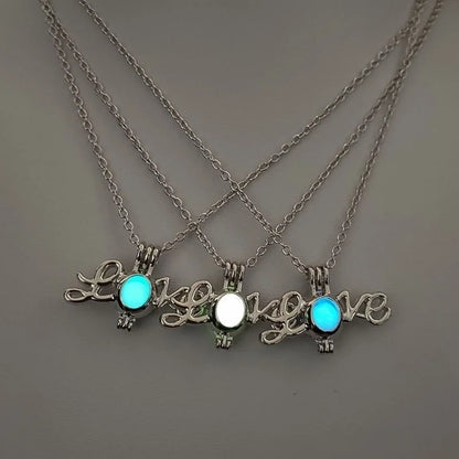 Luminous Hollow Diy Cage Christmas Tree Women's Necklace