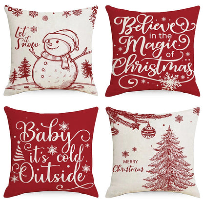 Christmas Combination Pillow Case New Home Sofa Decoration Cushion Pillow Case Manufacturers
