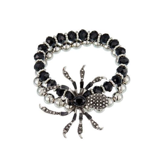 Cute Hip-Hop Exaggerated Spider Arylic Zinc Alloy Halloween Men's Bracelets