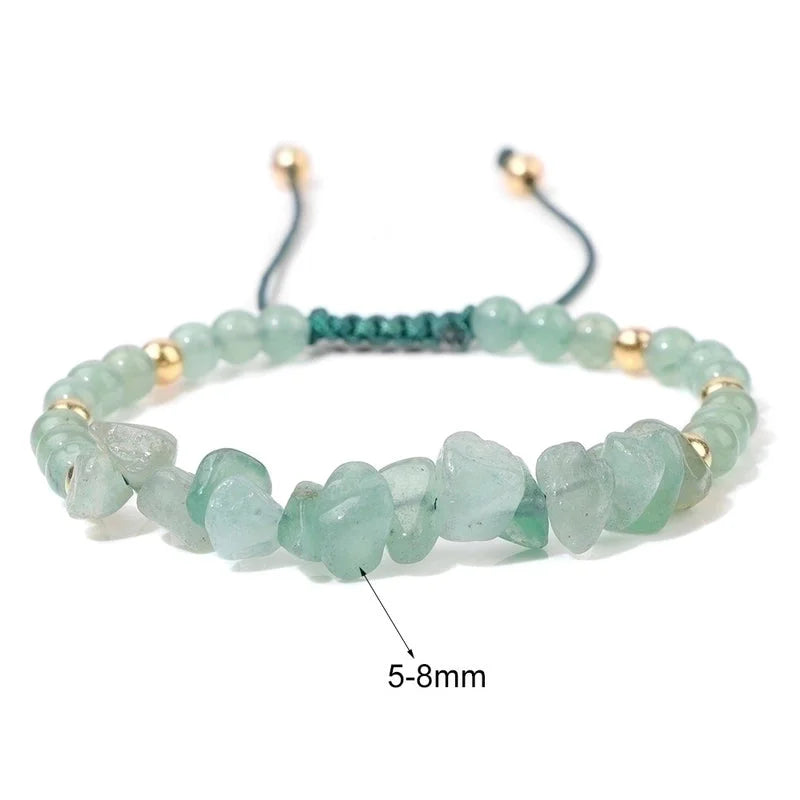 Ethnic Style Geometric Natural Stone Knitting Bracelets