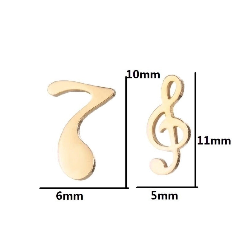 1 Pair Fashion Geometric Plating 304 Stainless Steel 18K Gold Plated Ear Studs
