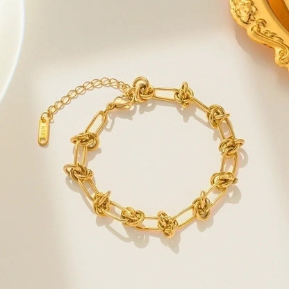 Minimalist Knot Titanium Steel Plating Bracelets