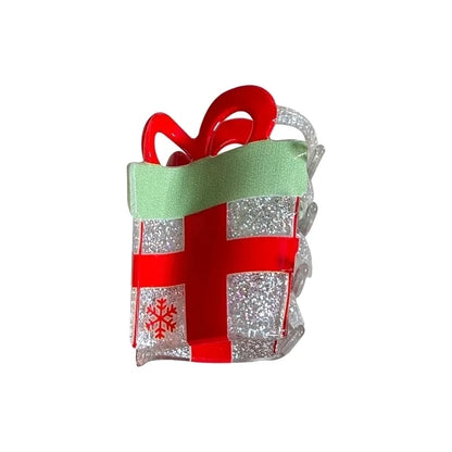 Christmas Casual Women's Christmas Tree Santa Claus Letter Arylic Hair Claws