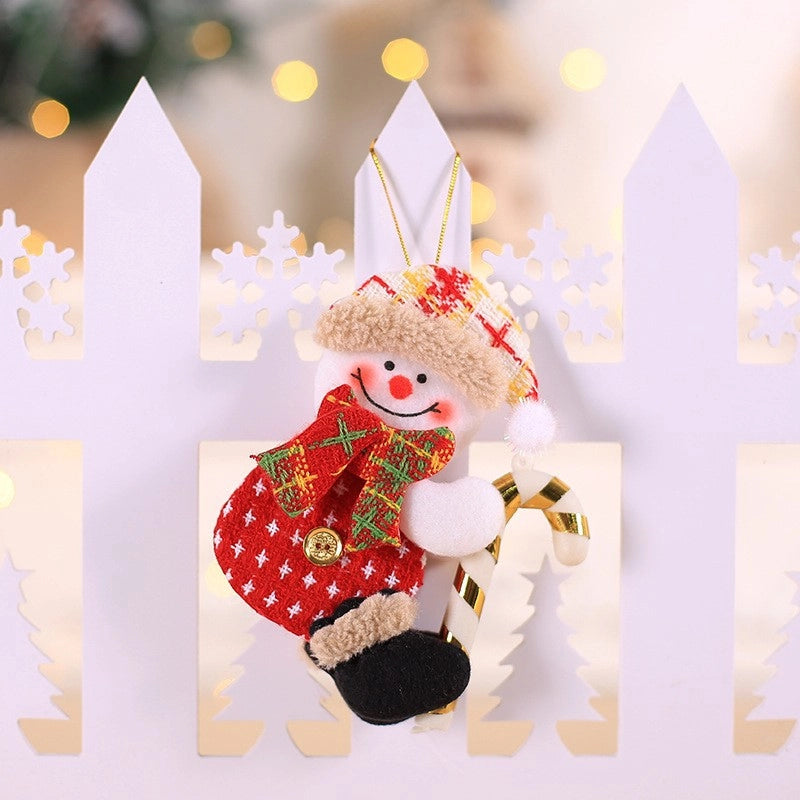 Christmas Nordic Style Cute Santa Claus Snowman Elk Party Festival Hanging Ornaments