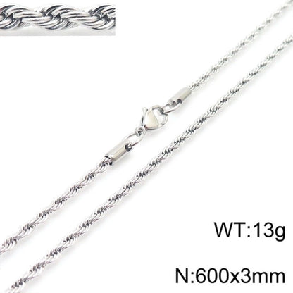1 Piece 304 Stainless Steel Witches Knot Anchor Skull Pendant Chain Pendant Necklace