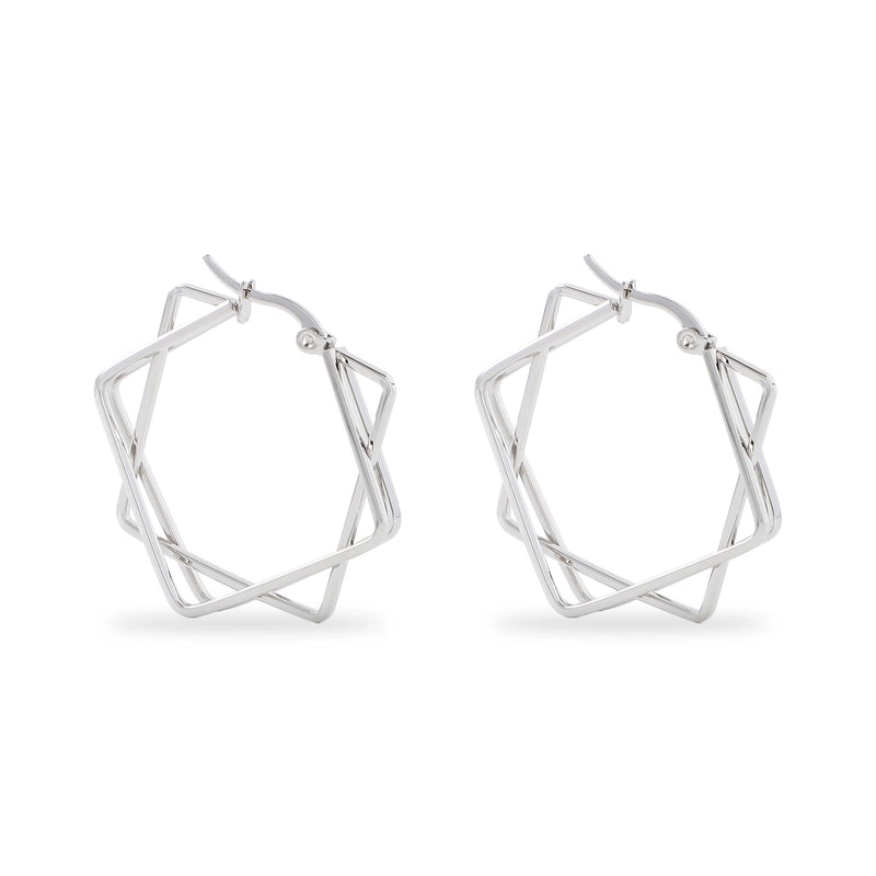 1 Pair Fashion Geometric Plating 201 Stainless Steel 18K Gold Plated Earrings