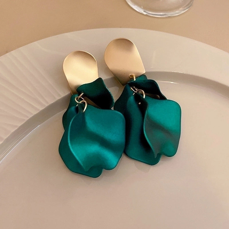 Retro Bear Heart Shape Bow Knot Arylic Alloy Cloth Enamel Artificial Pearls Rhinestones Opal Women\'s Earrings 1 Pair