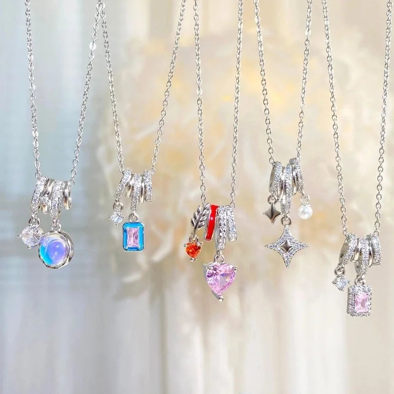 Copper Plating Geometric Pendant Necklace