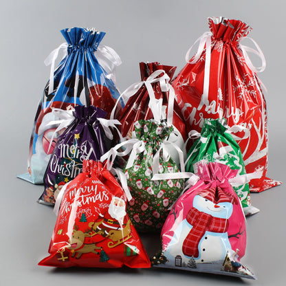 Christmas Gift Bag 2025 Hot Christmas Gift Bag Set Drawstring Bag Candy Bag