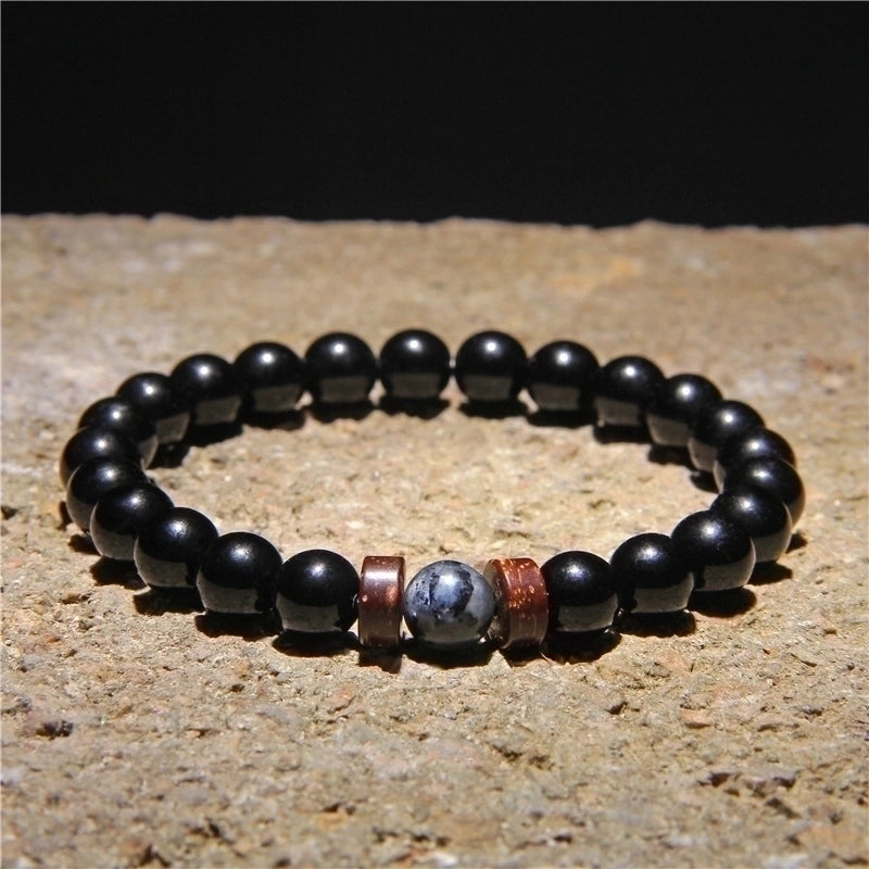 Minimalist Geometric Natural Stone Beaded Bracelets 1 Piece
