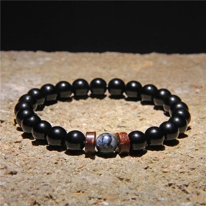 Minimalist Geometric Natural Stone Beaded Bracelets 1 Piece