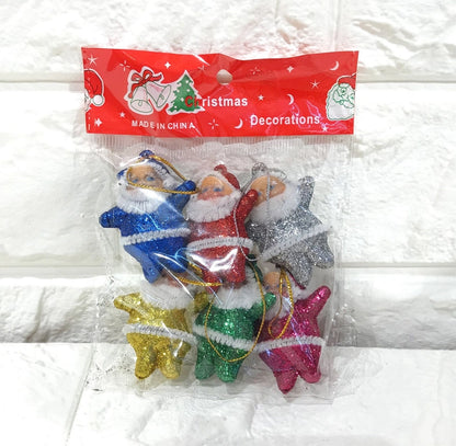 Santa Claus Apron Gold Powder Santa Claus Christmas Tree Pendant Festival Daily Necessities Cross-border Exclusive