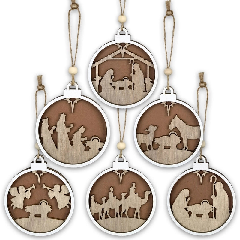 Christmas Cartoon Style Cartoon Wood Party Street Hanging Ornaments