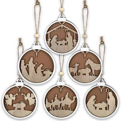 Christmas Cartoon Style Cartoon Wood Party Street Hanging Ornaments