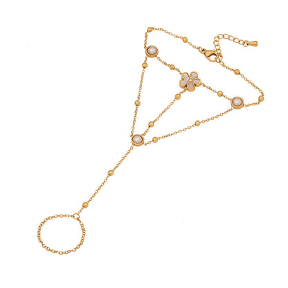 Women Expressive Eye Heart Stainless Steel Electroplating Bracelets