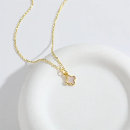 Copper 14K Gold Plated Palm Pendant Necklace