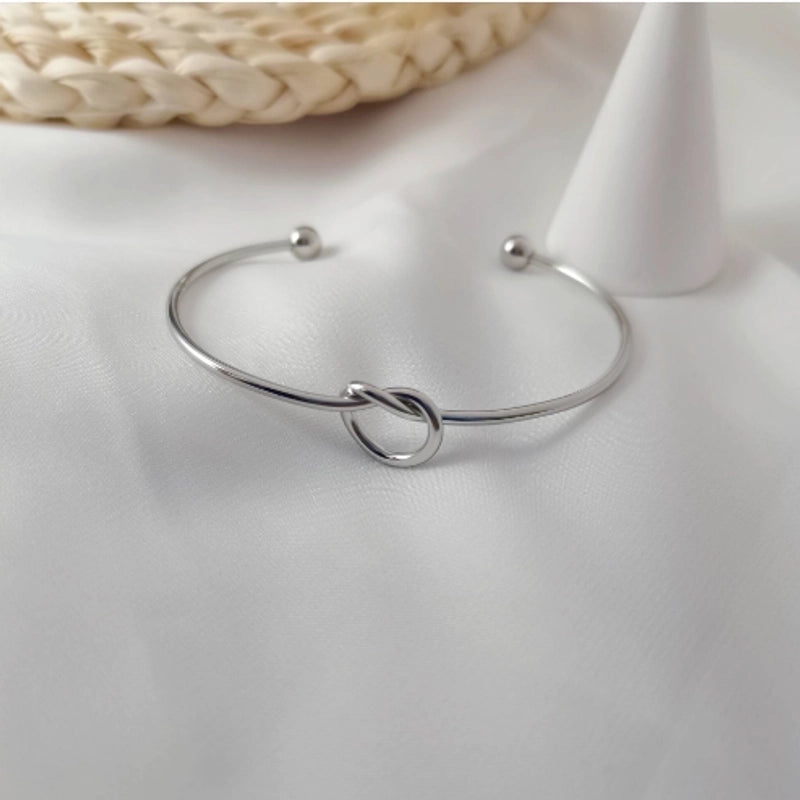 Minimalist Knot 304 Stainless Steel Bangle In Bulk