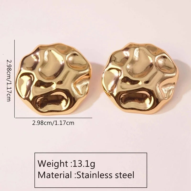 1 Pair Elegant Retro Sector Square Rhombus 304 Stainless Steel Imitation Gold Ear Studs