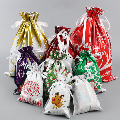 Christmas Gift Bag 2025 Hot Christmas Gift Bag Set Drawstring Bag Candy Bag
