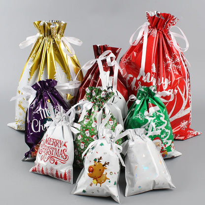 Christmas Gift Bag 2025 Hot Christmas Gift Bag Set Drawstring Bag Candy Bag