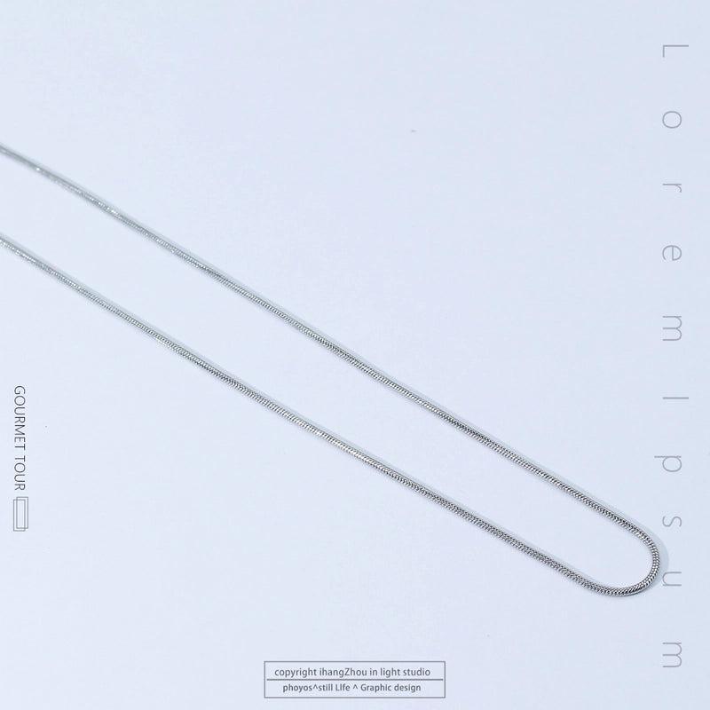 Titanium Steel Minimalist Plating Solid Color Necklace