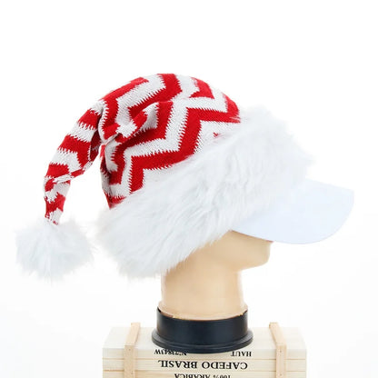 Christmas Cute Stripe Fabric Party Christmas Hat