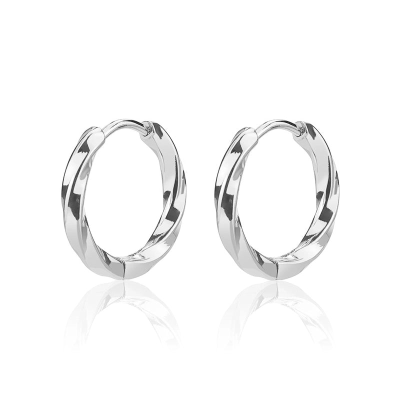 1 Pair Minimalist Round Plating 304 Stainless Steel 18K Gold Plated Earrings