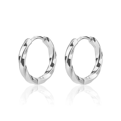 1 Pair Minimalist Round Plating 304 Stainless Steel 18K Gold Plated Earrings