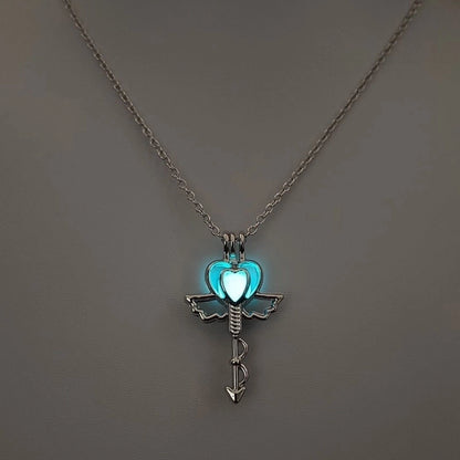 Luminous Hollow Diy Cage Christmas Tree Women's Necklace