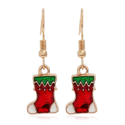 Fashion Christmas Tree Santa Claus Alloy Plating Women's Drop Earrings 1 Pair