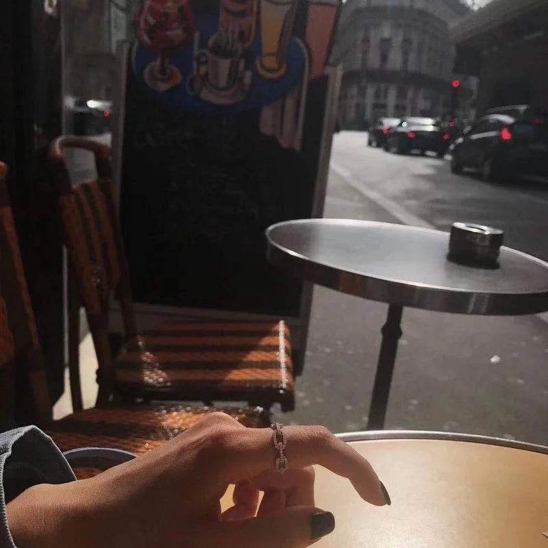 Copper Diamond Geometric Artificial Gemstones Copper Rings