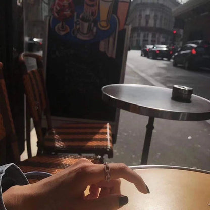 Copper Diamond Geometric Artificial Gemstones Copper Rings