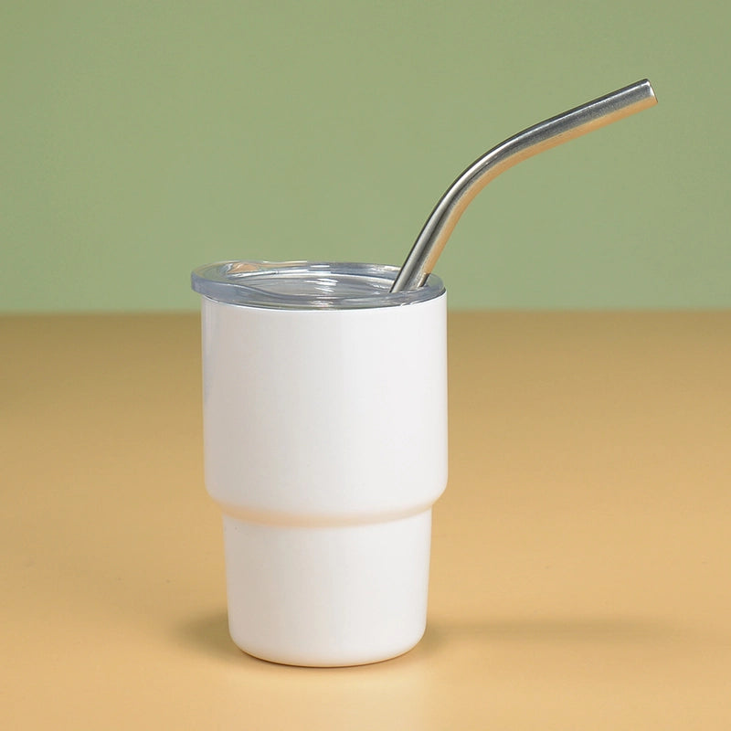 3oz Mini 304 Cold Change Small Wine Glass Single Double-layer Suction Tube Cup Sublimation Stainless Steel Cup A Generation Of Hair