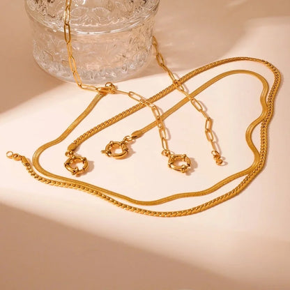 Casual Elegant Vintage Style Geometric Titanium Steel Plating Pendant Necklace