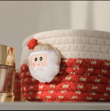 Cute Santa Claus Cotton Thread Storage Basket